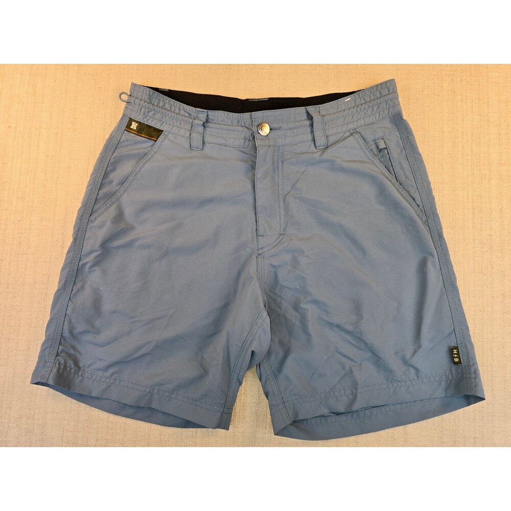 30 Howler Brothers Horizon Hybrid Shorts Blue Nylon Ripstop Outdoor Swim Trunks